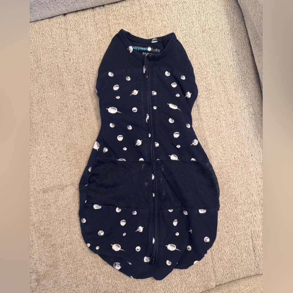 Happiest Baby Sleepea Swaddle- Size Small - Blue Planets